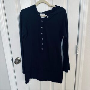 Aritzia Linq Hooded Women’s Sweatshirt Dress Cotton/ Modal Size S Lagenlook Boho